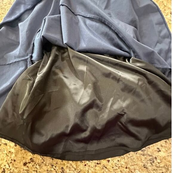 Karina Grimaldi Revolve Size Medium Blue Velvet Halter Mini Dress Office Siren - Picture 8 of 15